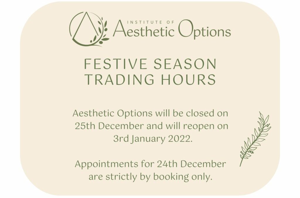 Festive Season Closure